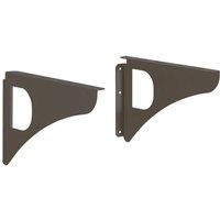 Wandbefestigungswinkel für Briefkasten, Design anthrazitgrau, 2 Stück von DECAYEUX