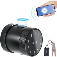 5-in-1-Smart-Türschloss zum Entsperren, schlüsselloser Zugang, biometrischer Türknauf, mit Tastatur, BT Tuya App, Fernbedienung, Passwort, von DECDEAL