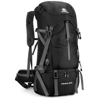 Decdeal - 70L Wanderrucksack, wasserabweisend, Kletter-Camping-Rucksack, Reiserucksack mit Regenschutz von DECDEAL