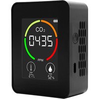 DECDEAL Multifunktionales 3-in-1-Gerät zur Überwachung der CO2-Temperatur und Luftfeuchtigkeit, digitaler Heim-Luftqualitätsdetektor, von DECDEAL