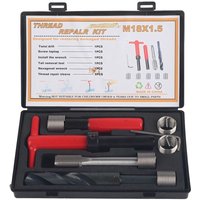 Decdeal 10 -pcs -Gewinde Reparaturkit Edelstahl Twisted Bohrschlüssel Gewinde für das Auto M18X1.5 von DECDEAL