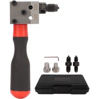 Decdeal 3/16in 1/4in Kupferrohrbremslinie Eins Doppelflackwerkzeugadapter Universal Auto Reparaturwerkzeuge von DECDEAL