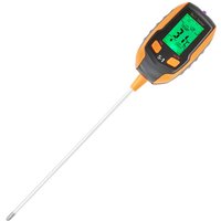 Decdeal - 4-in-1-Bodentester Multifunktionaler Detektor Feuchtigkeitsmesser pH-PH-Temperatur Sonneneinstrahlung Intensität pH von DECDEAL