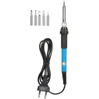 Decdeal - 60-W-Lötkolben mit einstellbarer Temperatur + 5 Lötkolbenspitzen kleiner europäischer Standard 220 v von DECDEAL