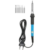 Decdeal - 60-W-Lötkolben mit einstellbarer Temperatur + 5 Lötkolbenspitzen kleiner europäischer Standard 220 v von DECDEAL