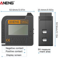 Decdeal Aneng Battery Tester 168max Digital Display Spannungsprüfer -Kapazitätstest -Tool Universal zum Überprüfen der AAA AA -Taste von DECDEAL