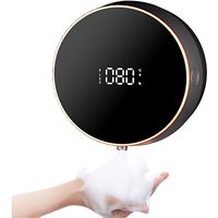 Decdeal - Automatische Schaum -Handseife -Spender berührungslose Wandhalterung ohne Bohrung 260 ml Multifunktional wiederaufladbarer Schaum mit lcd von DECDEAL