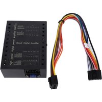 Decdeal DC12V -Autoverstärker 2/4 Ohm stabiler Klasse AB DSP -Box für Soundsysteme mattschwarz von DECDEAL