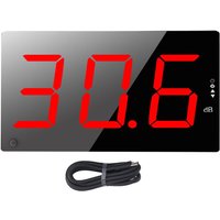 Decdeal Digitaler Klangpegelmessgerät 3 Zoll großer LCD-Bildschirm 30-130 dB Reichweite Wandmontiertes Dezibelrauschen mit hörbarem Alarm von DECDEAL