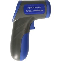 Decdeal - Digitaler Tachometer, Laser-Tachometer, tragbarer Tachometer (Messbereich 2,5–99999 U/min) mit hintergrundbeleuchtetem LCD-Display für von DECDEAL