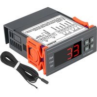 Decdeal Digitaltemperaturregler STC-8080A+ Kühlschrank-Thermostat zum automatischen Abtieren mit NTC-Sensorsonde 220 V von DECDEAL