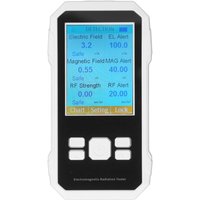 Decdeal EMF -Tester hohe Genauigkeit Elektromagnetischer Feldstrahlungsdetektor für Küchenbürobranche Geisterjagd Weiß weiß von DECDEAL