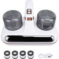 Decdeal Handheld -Bett -Staubsauger 16 kPa Starke Saugmatratze mit 4 waschbarer Ersatzfilter von DECDEAL