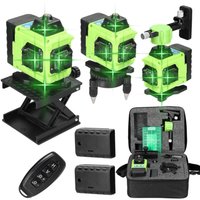 Decdeal Multifunktionale 16 Zeilen Laserpegel 3 ° Selbstniveau-Funktionsniveau-Tool Omnidirektionaler Grundwand Aufkleber Home Verbesserungstools Set von DECDEAL