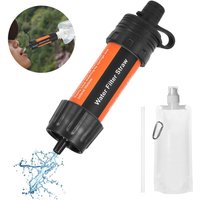 Decdeal Outdoor -Wasserfilter -Strohfiltrationssystemreiniger für Camping -Rucksackungen für Notfallvorbereitung von DECDEAL