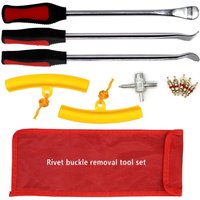 Decdeal Reifenheber-Set, Fahrrad, Motorrad, Löffel, Reifenwechsel-Werkzeug, Entfernungs-Reparatur-Werkzeuge mit Felgenschutz, Ventilkernen von DECDEAL