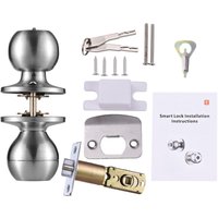 Decdeal Smart Lock Keyless Eingangstür Fingerabdruckknauf Ty App Remote-Betriebstyp-C-Anschluss wiederaufladbarer Akku BT 3-in-1 von DECDEAL