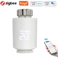 Tuya Zigbee Thermostatische Kühlerventile intelligenter drahtloser Mobilephone App Control Heizung Thermostat Temperaturcontroller kompatibel mit von DECDEAL