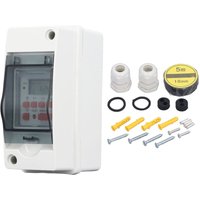 Decdeal - Zeitschaltuhr 7 Tage 28 Ein-Aus-Zeitpläne Programmierbares LCD-Display Digital mit wasserdichter Box AC85-265V von DECDEAL