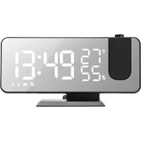 Decdeal - Digitale Projektion Wecker mit Spiegeloberfläche 4-in-1 180-Grad-Projektor Innentemperatur Feuchtigkeit Monitor fm Radio Phone Ladegerät Decdeal - Digitale Projektion Wecker mit Spiegeloberfläche 4-in-1 180-Grad-Projektor Innentemperatur Feuchtigkeit Monitor fm Radio Phone Ladegerät von DECDEAL