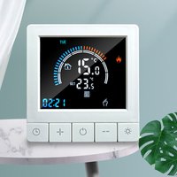 Programmierbarer digitaler Thermostat mit Kindersicherung LCD-Display NTC-Sensor Warmwasserbereitung Fußboden Fußbodentemperaturregler Intelligenter von DECDEAL
