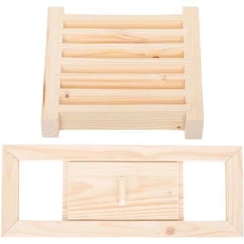 DECHOUS 1 Satz Sauna Fenster mit Verstellbaren Luftöffnungen Belüftungsgitter für Sauna und Dampfbad Langlebig und Installieren von DECHOUS