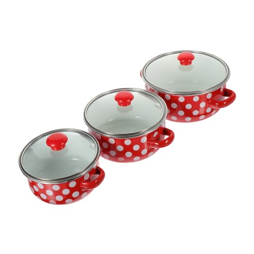 DECHOUS Stielkasserolle Mit Deckel 3-tlg. Kochtopf-set Kleiner Topf Zum Nudeln Kochen von DECHOUS