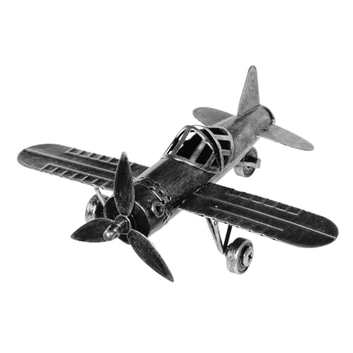 DECHOUS 1 Stück Modellflugzeugspielzeug Aus Eisenmaterial Vintage- Für Bücherregal Fernsehschrank Robustes Und Stabiles Flugzeugmodell Für Jungen Und Mädchen Sammler von DECHOUS