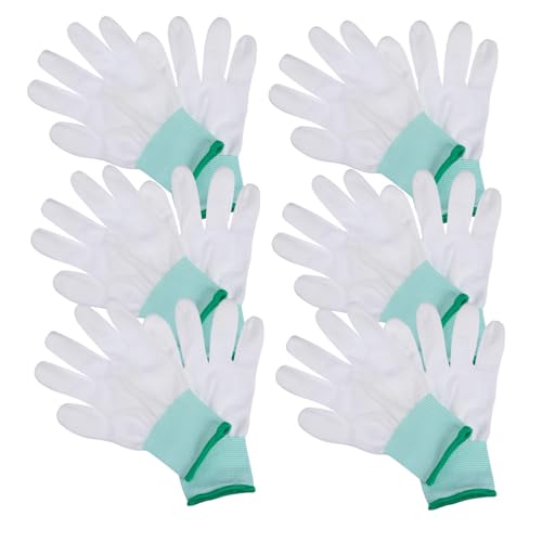 DECHOUS 10 Paare Arbeitshandschuhe mit PU Beschichtung Dünne Rutschfeste Schutzhandschuhe Flexible Atmungsaktive Nylonhandschuhe für Arbeit und Schutz Grün Einzeln Verpackt DECHOUS 10 Paare Arbeitshandschuhe mit PU Beschichtung Dünne Rutschfeste Schutzhandschuhe Flexible Atmungsaktive Nylonhandschuhe für Arbeit und Schutz Grün Einzeln Verpackt von DECHOUS