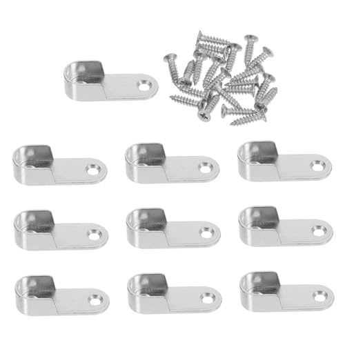 DECHOUS 10 Stück Kleiderschrankständer Garderobenhalterungen Aus Metall Closet Rod Support Kit Montage Der Schrankstangenhalter Stangenende Unterstützt Zinklegierung Silver DECHOUS 10 Stück Kleiderschrankständer Garderobenhalterungen Aus Metall Closet Rod Support Kit Montage Der Schrankstangenhalter Stangenende Unterstützt Zinklegierung Silver von DECHOUS