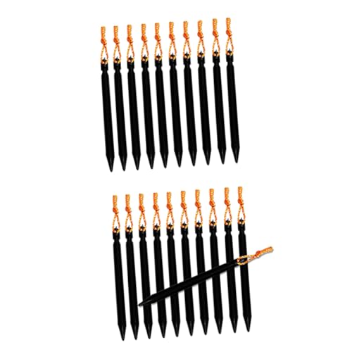 DECHOUS 10 Stück Teiliges Aluminium V Förmige Zeltheringe mit Befestigungsloch und Seil Schwarz für Sand und Schnee Extra Halt für Zelt und Sonnensegelbefestigung Beim Camping DECHOUS 10 Stück Teiliges Aluminium V Förmige Zeltheringe mit Befestigungsloch und Seil Schwarz für Sand und Schnee Extra Halt für Zelt und Sonnensegelbefestigung Beim Camping von DECHOUS