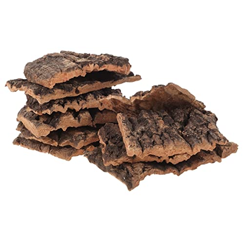 DECHOUS 10 Stück Teiliges Reptilien Kletterrinde aus Natürlicher Pinienrinde Langlebige und Sichere Terrarium Deko Unregelmäßige Korkrinde für Echsen Schildkröten und Schlangen Robust und von DECHOUS