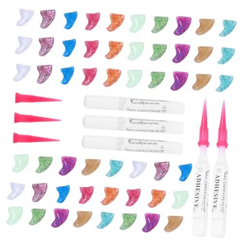 DECHOUS 100 Stück Nagelkappen für Haustiere Katzen Krallenschutz Krallenabdeckungen mit Starkem Kleber Schonend für Möbel und Katzen Geeignet Bunte Mischung DECHOUS 100 Stück Nagelkappen für Haustiere Katzen Krallenschutz Krallenabdeckungen mit Starkem Kleber Schonend für Möbel und Katzen Geeignet Bunte Mischung von DECHOUS