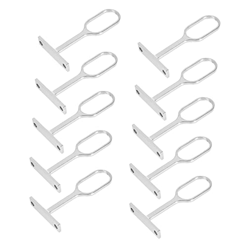 DECHOUS 10Stücke Flanschstabstützleitung Form Kleiderstangenhalterung Rohrhalterung Für Schrank Und Garderobe Und Zur Decken Und Wandmontage von DECHOUS