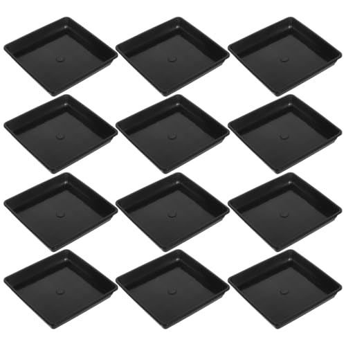 DECHOUS 12 Pack Quadratische Pflanze Untertasse - 15x15cm Schwarz Blumentopf Untertasse- Kunststoff Sukkulenten Topf Halter Tablett für Drinnen und Draußen Verwenden DECHOUS 12 Pack Quadratische Pflanze Untertasse - 15x15cm Schwarz Blumentopf Untertasse- Kunststoff Sukkulenten Topf Halter Tablett für Drinnen und Draußen Verwenden von DECHOUS