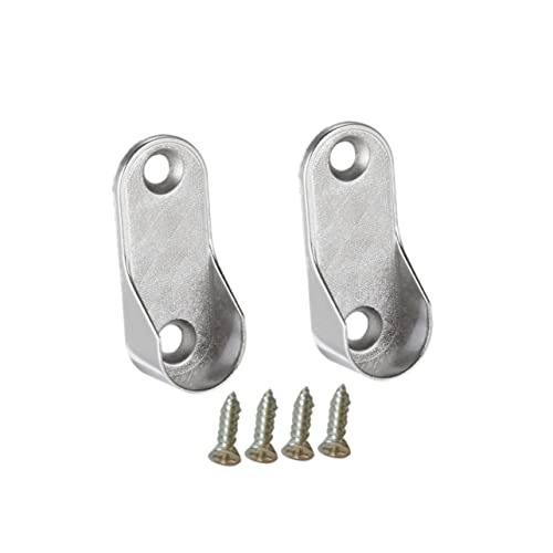 DECHOUS 12 Stück Teiliges Möbelbeschläge Oval Kleiderstangenhalter aus Gussmetall mit Schrauben Verstärkte Stützhalterung für Kleiderschrank Kompatibel mit Standard Ovalen Kleiderstangen DECHOUS 12 Stück Teiliges Möbelbeschläge Oval Kleiderstangenhalter aus Gussmetall mit Schrauben Verstärkte Stützhalterung für Kleiderschrank Kompatibel mit Standard Ovalen Kleiderstangen von DECHOUS