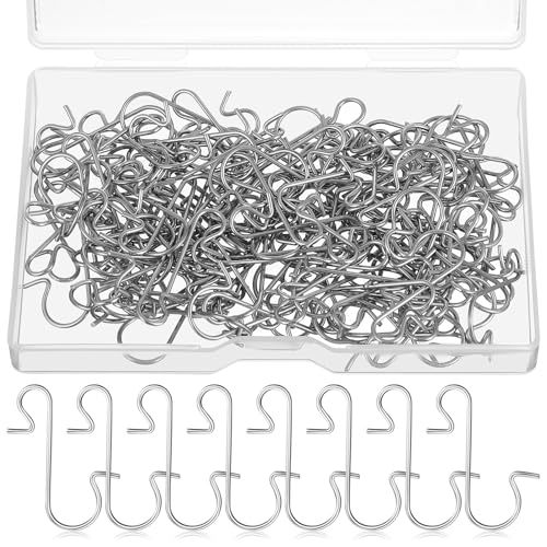 DECHOUS 120 Stück Teiliges S förmiges Metallhaken Weihnachtsbaumschmuck Stabile Christbaumkugel aufhänger in Rustikalem Silber Vielseitig Einsetzbar für Baumschmuck LED lichter und von DECHOUS