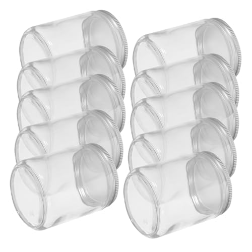 DECHOUS Kerzenherstellungsgläser 12 Stück 250 Ml Teelichthalter Aus Glas Mit Deckel von DECHOUS