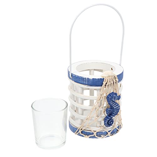 DECHOUS 1pc Mediterranen Stil Seepferdchen Dekorative Kerze Rattan Wohnkultur Elegante Wohnkultur Licht Tablett von DECHOUS