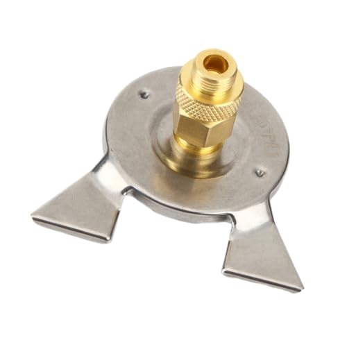 DECHOUS 1Stück Camping Gas Tankadapter Mini Gaskartuschen Adapter Für Campingkocher Brenneradapter Für Outdoor Gasgeräte Goldenes Silber von DECHOUS