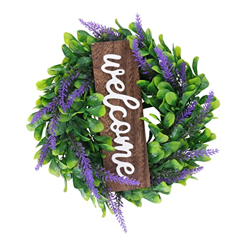 DECHOUS Künstlicher Eukalyptus Kranz Hausgirlande Für Haustür Dekoration Pflegeleicht Grüner Und Farbverlauf Für Hochzeiten Und Feste Willkommen Kranz Für Innen Und von DECHOUS