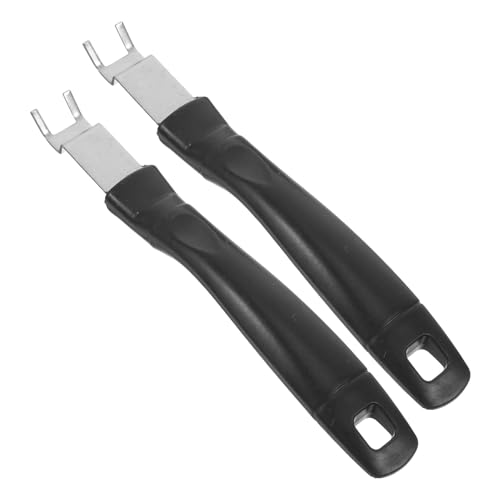 DECHOUS 2 Stück Grillrostheber mit Ergonomischem Griff Optimaler für Sicheres Anheben und Einstellen von Grillrosten und Leicht zu Reinigen für Outdoor Grillen Camping und Picknick von DECHOUS