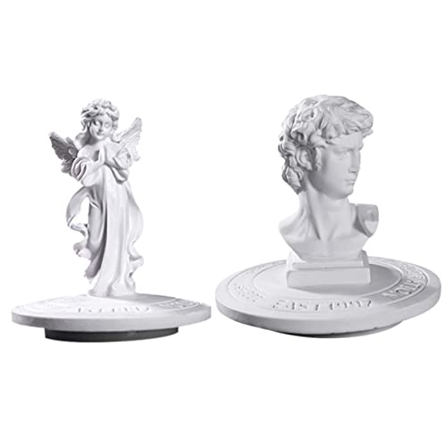 DECHOUS 2 Stücke Engel Statue Abdeckung Für Duft Kerzen Harz Engel Tasse Deckel Glatte Kanten DECHOUS 2 Stücke Engel Statue Abdeckung Für Duft Kerzen Harz Engel Tasse Deckel Glatte Kanten von DECHOUS
