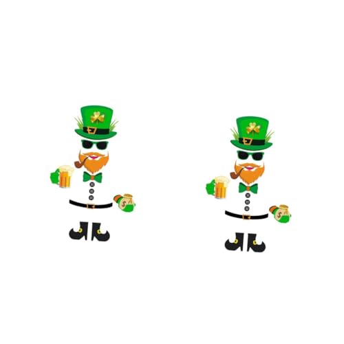 DECHOUS 2 Stück Patrick Day Fensteraufkleber Selbstklebende Glasdekoration für Kreative Diy Projekte und Leicht Anzubringen für Festliche Raumgestaltung DECHOUS 2 Stück Patrick Day Fensteraufkleber Selbstklebende Glasdekoration für Kreative Diy Projekte und Leicht Anzubringen für Festliche Raumgestaltung von DECHOUS