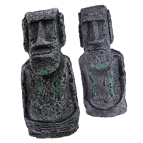 DECHOUS 2 Stück Resin Insel Statue Aquarium Dekoration Antike Rom Statue für Fisch Tank Desktop Figurine und Kunstvolle Verzierung für Büro und Zuhause DECHOUS 2 Stück Resin Insel Statue Aquarium Dekoration Antike Rom Statue für Fisch Tank Desktop Figurine und Kunstvolle Verzierung für Büro und Zuhause von DECHOUS