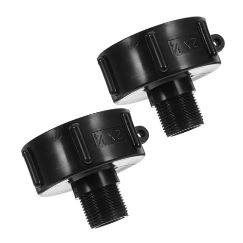 DECHOUS 2 Stück Teiliges Ibc Tank Adapter Grobgewinde Wassersystem Verbinder Für Gartenschlauch Und Wasserbehälter Leckagefrei Schnellinstallierbar Für Ibc Tote Regenwassertanks von DECHOUS