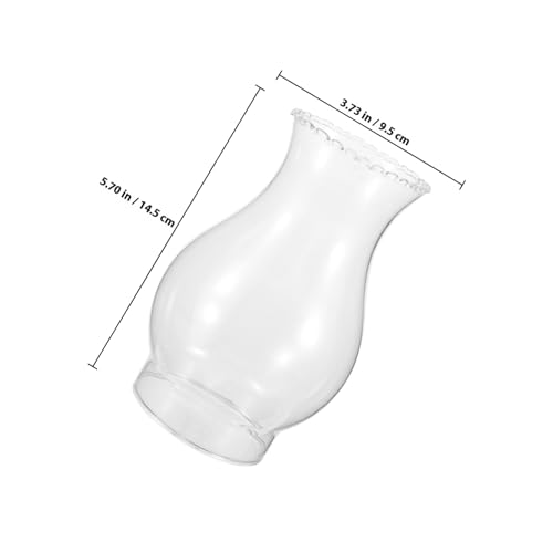 DECHOUS 2 Stück Teiliges Klarer Glas Lampenschirm für Petroleumlampe Vintage Öllampen Ersatzglas mit Transparentem Kegelschirm Langlebiger und Bruchsicherer Lampenschirm für Innen DECHOUS 2 Stück Teiliges Klarer Glas Lampenschirm für Petroleumlampe Vintage Öllampen Ersatzglas mit Transparentem Kegelschirm Langlebiger und Bruchsicherer Lampenschirm für Innen von DECHOUS