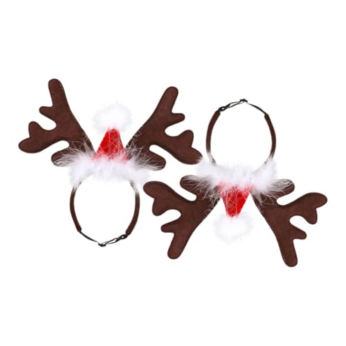 DECHOUS 2 Stück Teiliges Weihnachts Haustier Hirschgeweih mit Hut Festliches Rentier Stirnband für Hunde für Weihnachtsfeiern Haustier Weihnachtszubehör Auffälliges Design DECHOUS 2 Stück Teiliges Weihnachts Haustier Hirschgeweih mit Hut Festliches Rentier Stirnband für Hunde für Weihnachtsfeiern Haustier Weihnachtszubehör Auffälliges Design von DECHOUS