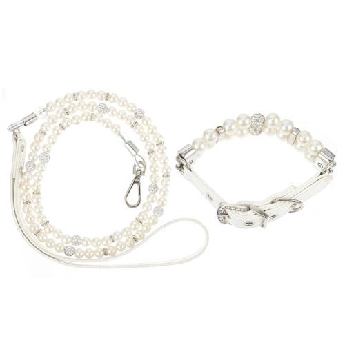DECHOUS 2 Stück Verstellbares Welpen hundehalsband mit Perlen und Flexiblem Sicherheitsgeschirr Set für Alltag Party Outdoor spaziergänge Geeignet für Kleine bis Mittlere Hunde DECHOUS 2 Stück Verstellbares Welpen hundehalsband mit Perlen und Flexiblem Sicherheitsgeschirr Set für Alltag Party Outdoor spaziergänge Geeignet für Kleine bis Mittlere Hunde von DECHOUS