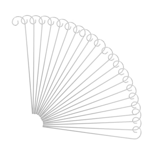 DECHOUS 20 Stück Teiliges Wetterfeste Metall pflanzenhaken mit Doppel schäferhaken Stabil und Installieren als Pflanzenetiketten Halter für Garten Blumen Obstbäume und Topfpflanzen von DECHOUS